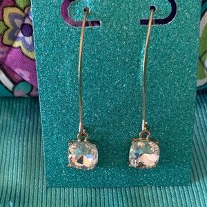 Fashion Jewelry Rose Gold Tone Crystal Earrings